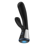 Черный интерактивный вибратор-кролик Kiiroo OhMiBod Fuse Vibrator Rabbit Black