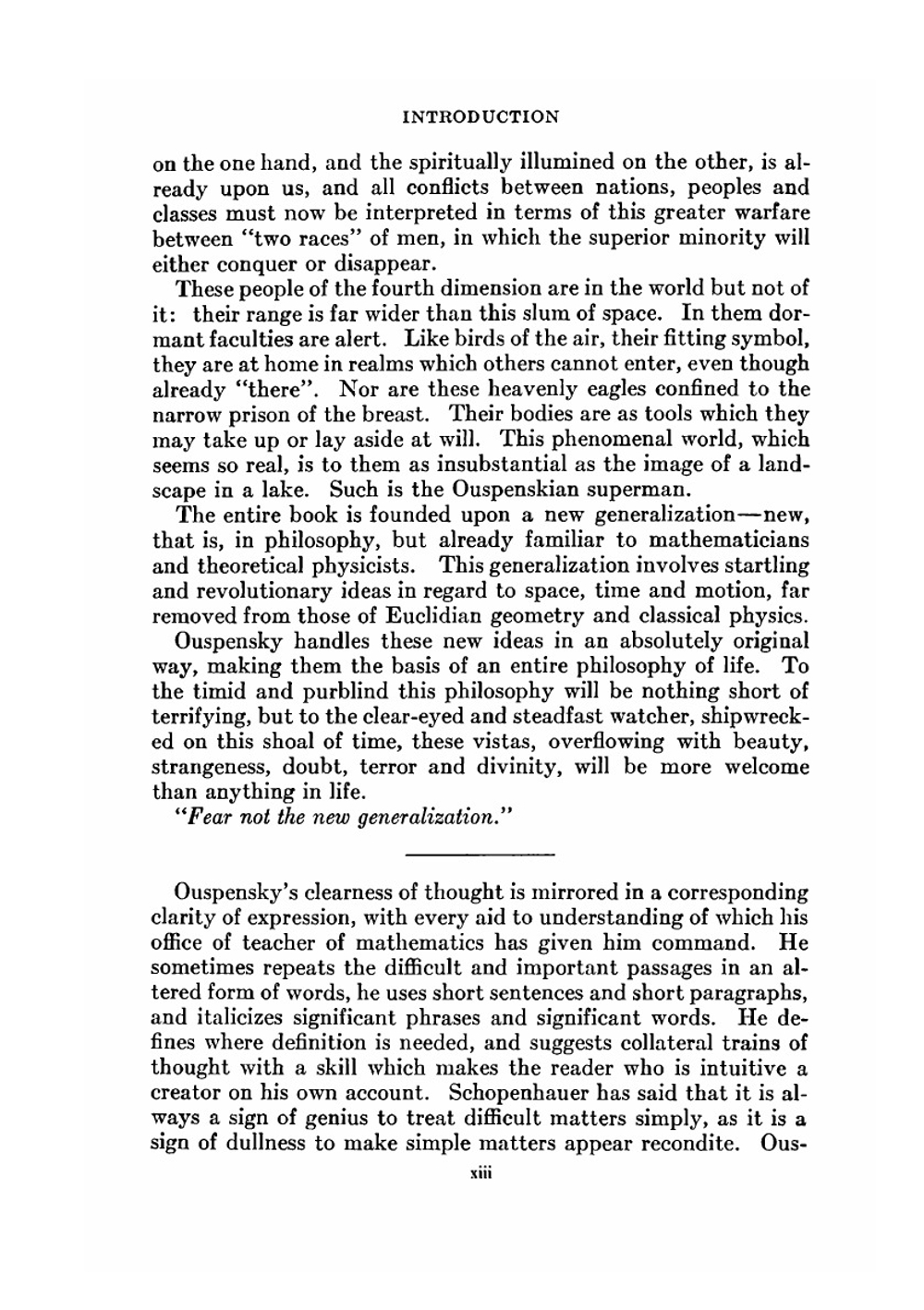 Tertium organum (the third organ of thought). A key to the enigmas of the world | P. D. Ouspensky