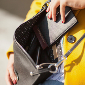 Женская сумка Tereze из кожи теленка черного цвета