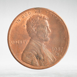 USA, 1 Cent, 1987 - Lincoln Memorial Cent, VF