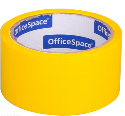 Скотч упаковочный ЖЕЛТЫЙ 48*40 45мкр./OfficeSpace