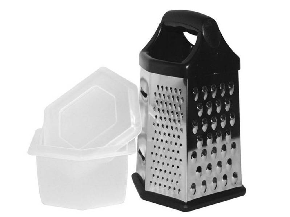 Терка 6-ти гранная 20см с контейнером, GR-002-8