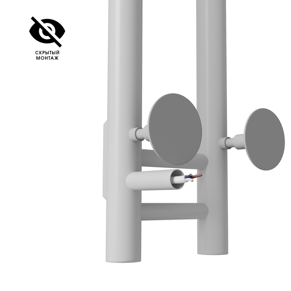 Полотенцесушитель MIXLINE MOON WHITE 120/10 (таймер,103 Вт) электрический БЕЛЫЙ
