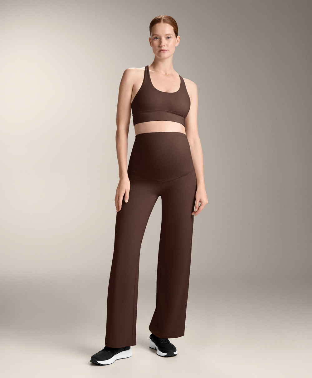 OYSHO Прямые брюки Comfortlux для беременных, коричневый