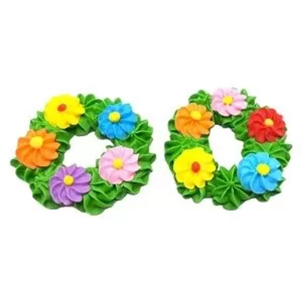 Украшение сахаристое Веночек пасхальный, 1 шт