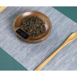 Весы чайно-кофейные портативные коричневые 0,1-100гр дерево батарея 100mAH P.L. Barbossa