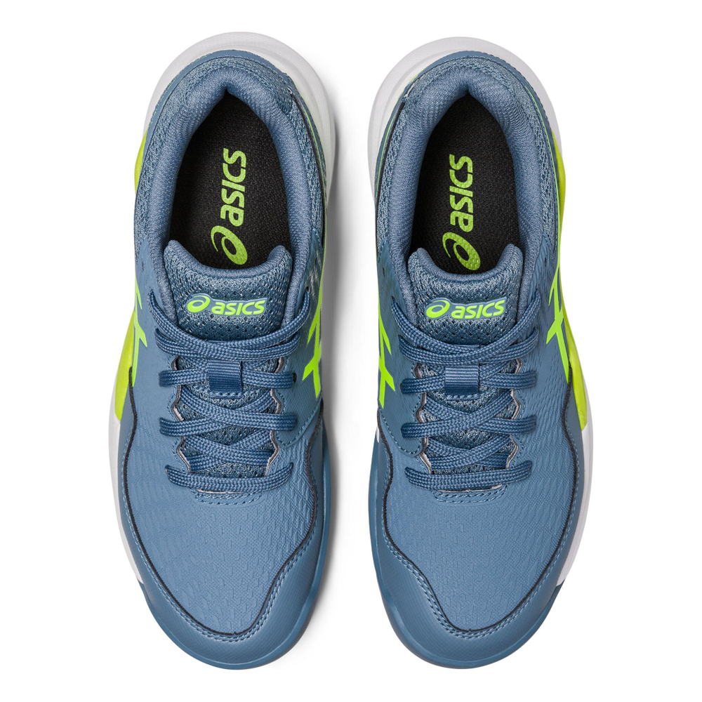 Детские теннисные кроссовки ASICS Gel-Resolution 9 GS All Court Shoe Kids - Dark Blue, Neon Green