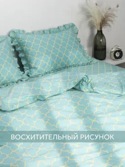 Наволочка с рюшами 50х70 см перкаль Сказка "Ван Клифф"