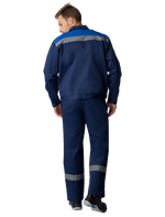 Костюм Труженик-2 СОП (тк.Смесовая,210) п/к, т.синий/васильковый