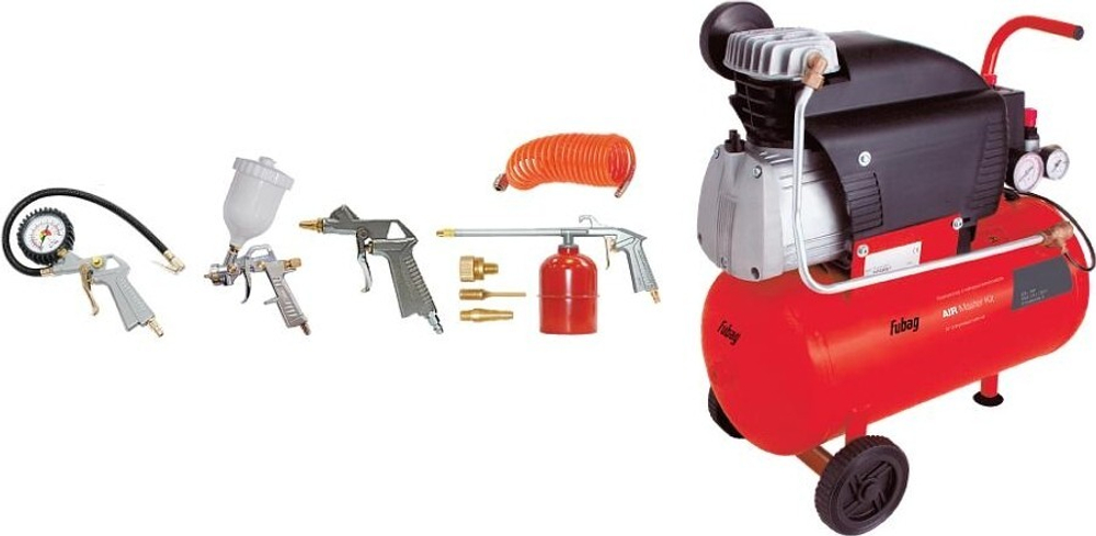 Компрессор поршневой FUBAG AIR MASTER KIT + набор из 6 предметов 61431380