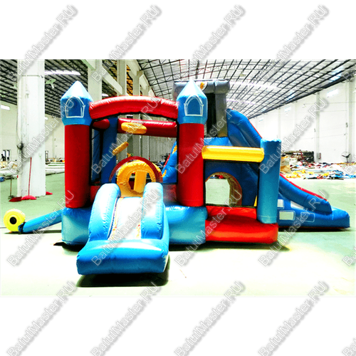 Коммерческий надувной батут "Домик приключений"