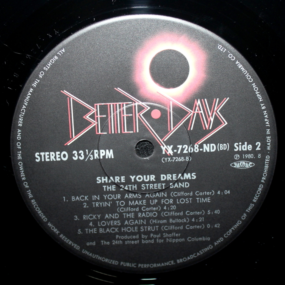 The 24th. Street Band / Share Your Dreams (LP)