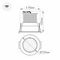 Встраиваемый светодиодный светильник Arlight LTD-95WH 9W Warm White 45deg 017463