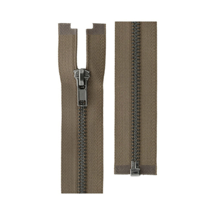 Молния Металл оксид (черный никель) , ZIP 5B, №287,  однозамковая   100 см Тип 5 , разъёмная