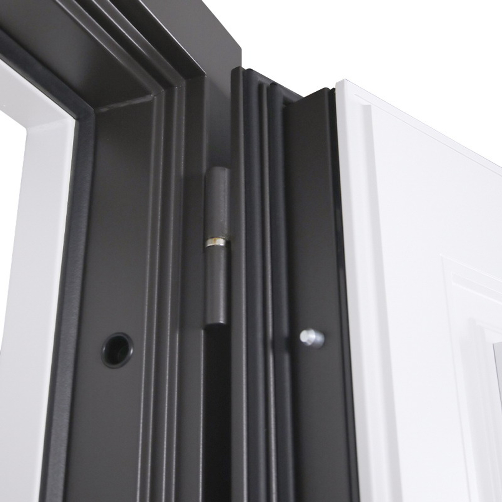 Стальная дверь Таганай с окном и английской решеткой (терморазрыв 3к)