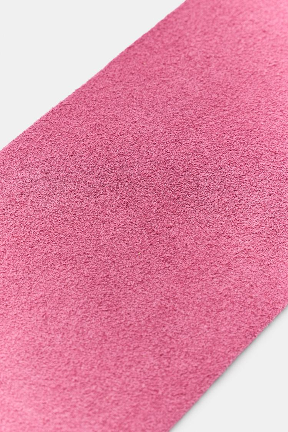 ZARA РЕМЕНЬ ИЗ 100% ЗАМШИ С ОБТЯНУТОЙ ПРЯЖКОЙ, РОЗОВЫЙ