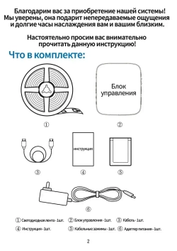 Умная адаптивная светодиодная лента Ambilight HDMI для мониторов и смарт ТВ 41-55', а также для интерьерной подсветки