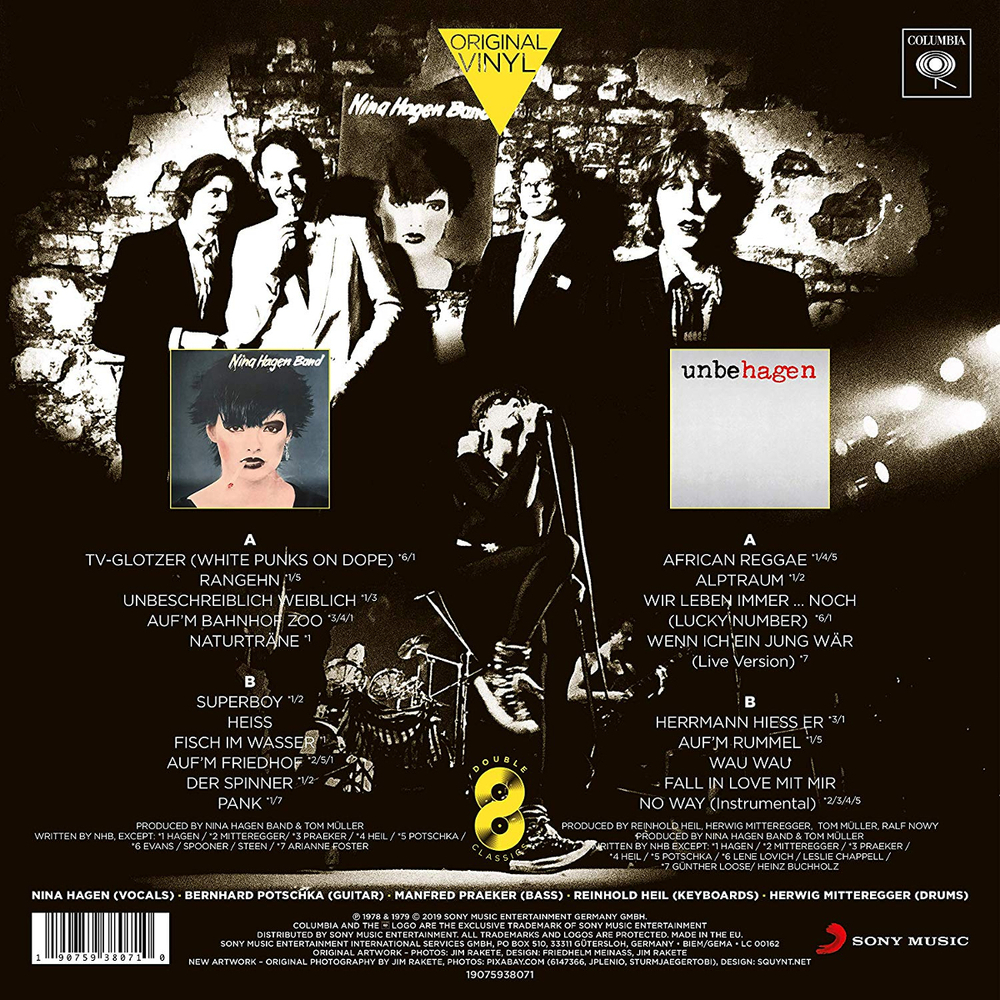 Nina Hagen Band / Original Vinyl Classics: Nina Hagen Band + Unbehagen (2LP)