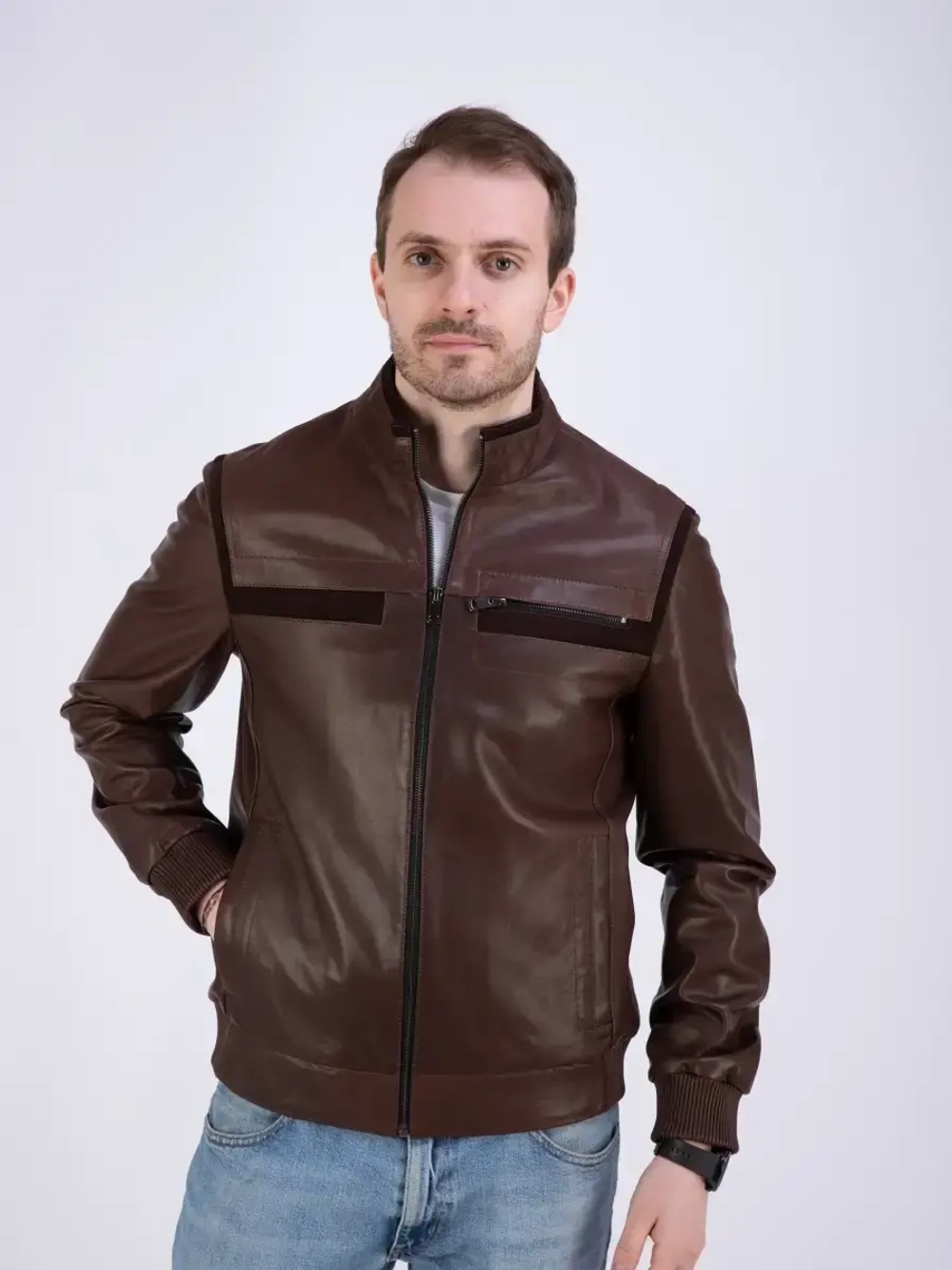 Куртка мужская  из натуральной кожи