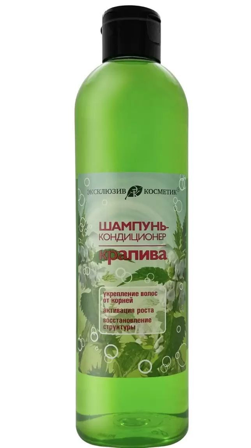 Эксклюзив-косметик Шампунь-кондиционер КРАПИВА Активация роста, укрепление волос от корней 500 мл