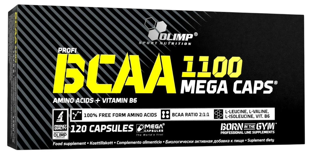 OLIMP BCAA Mega Caps ( 120 капс ), Аминокислоты в капсулах