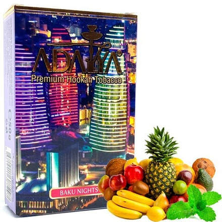 Adalya Baku Nights  (Мультифруктовый Мята) 50г