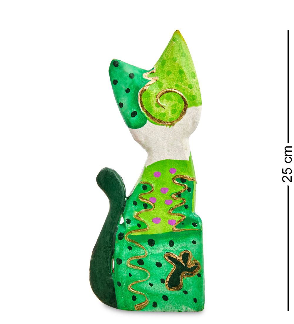 99-108 Фигурка «Кошка» н-р из двух 25, 20 см (албезия, о.Бали)