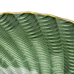 Тарелка стеклянная «Фьюжн» 16см изумрудный перламутр