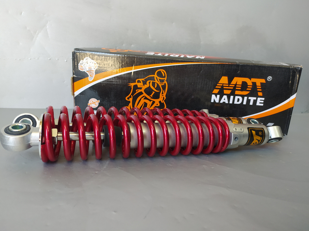 амортизаторы задние пара Альфа (340мм,D12,d10)  NDT Красные