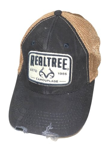 Черная бейсболка Realtree с золотистой сеткой