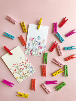 Декоративные цветные прищепки 3 см - 25 шт, деревянные прищепки, мини прищепки, маленькие прищепки, цветные прищепки, декоративные прищепки, прищепки для декора