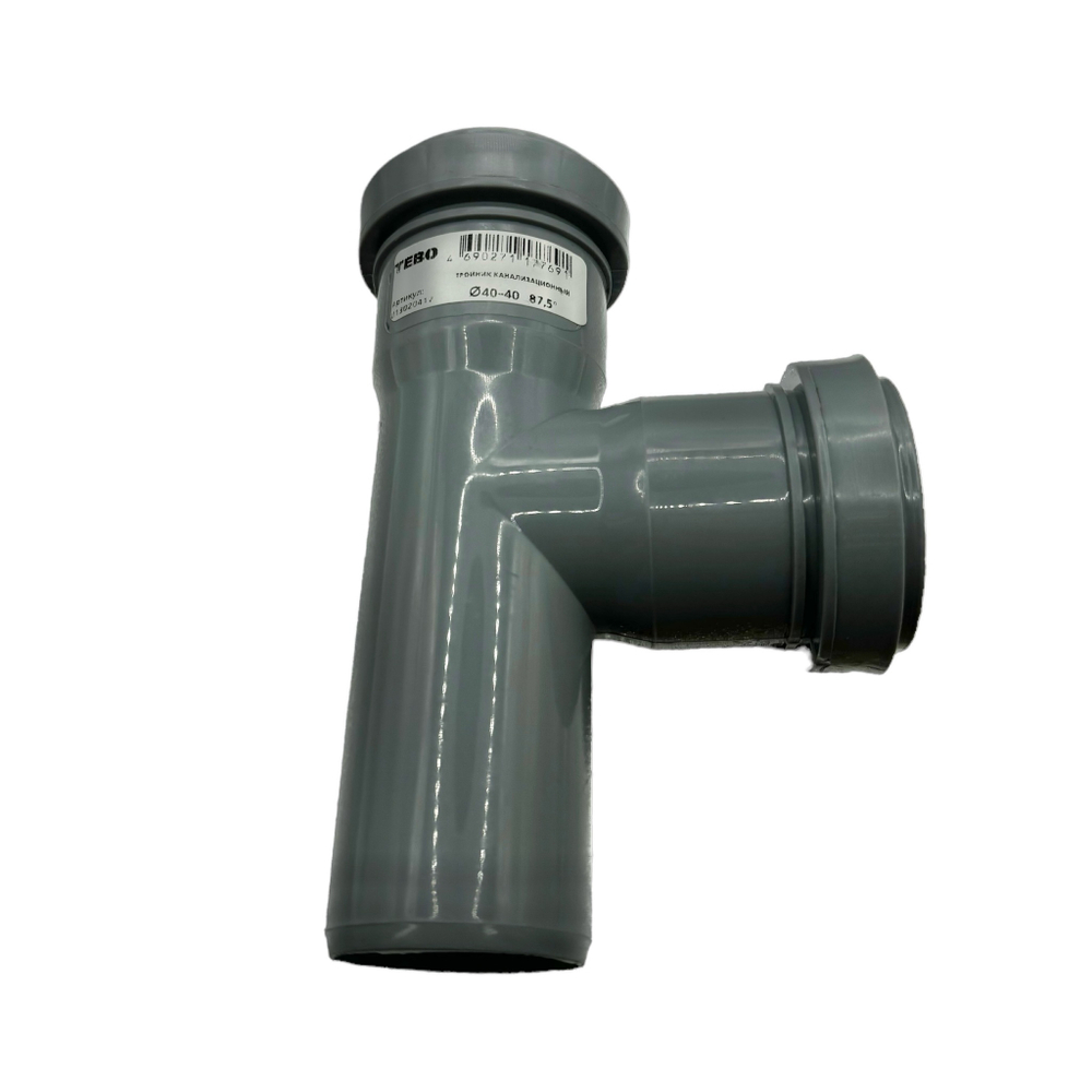 Тройник канализационный TEBO Ø40x87,5°