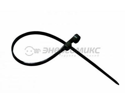 REXANT Хомут под винт nylon 3.5x100 мм 100шт черный 07-0105