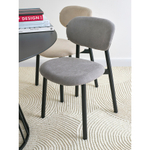 Стул Bergenson Bjorn Round, рогожка, дымчато-серый