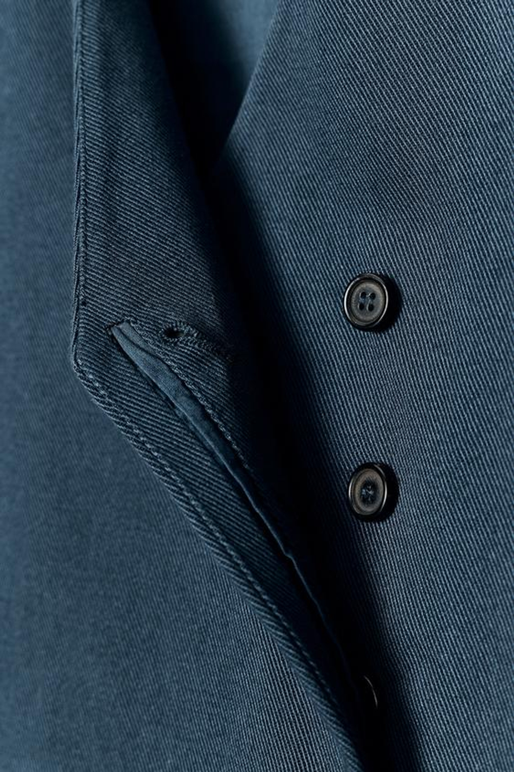 ZARA ДВУБОРТНЫЙ ЖИЛЕТ — ZW COLLECTION, МОРСКОЙ СИНИЙ