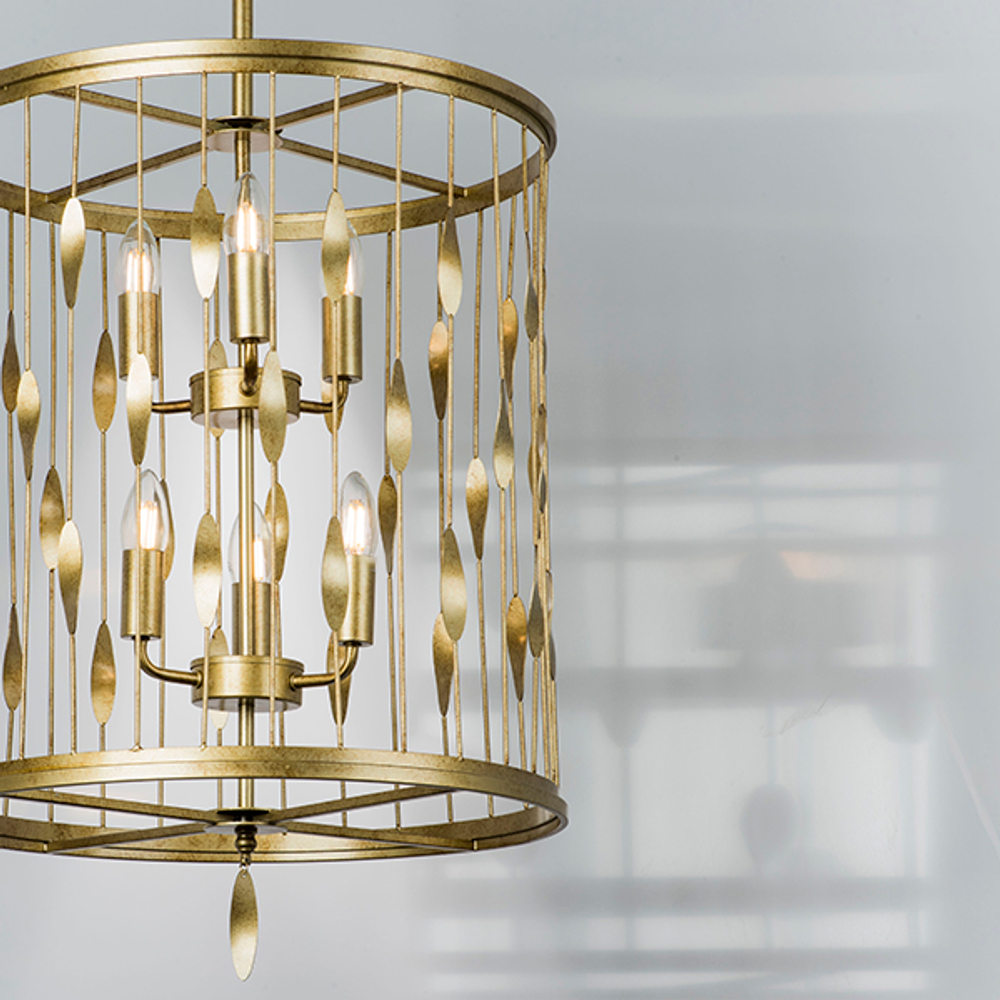 725163 Люстра FIRENZE 6х40W E14 ЗОЛОТО