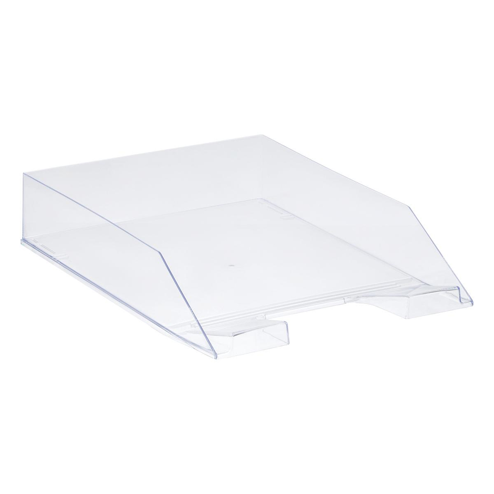 Лоток для бумаг горизонтальный прозрачный "Фаворит" (Стамм)