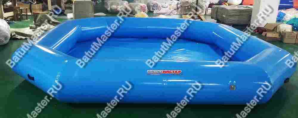 Квадратный надувной бассейн «Одноцветный» 3*3*0,5 м
