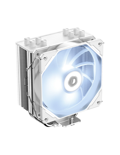 ID-COOLING SE-224-XTS WHITE LGA1700/1200/115X/AM5/AM4 (10шт/кор, TDP 220W, PWM, 4 тепл.трубки прямого контакта, White LED FAN 120mm, белый) RET