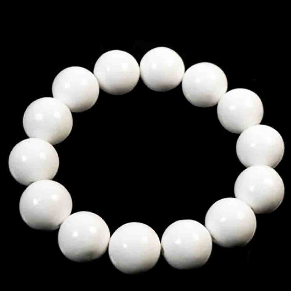 Браслет "Келли 14" кварцит белый