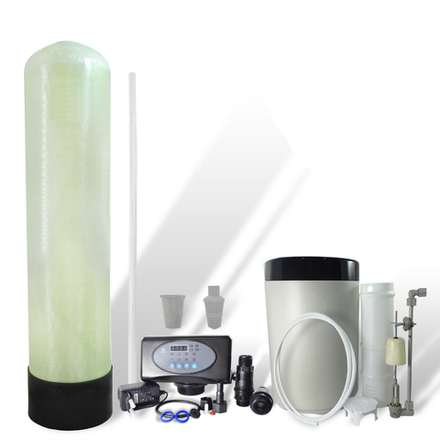 МоноКит-клапан с водосчетчиком RUNXIN, корпус фильтра 1054, фильтрация 20 лит./мин,Фильтр умягчения воды