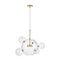 Подвесной светодиодный светильник Lumina Deco Neroni LDP 6016-5+1 GD