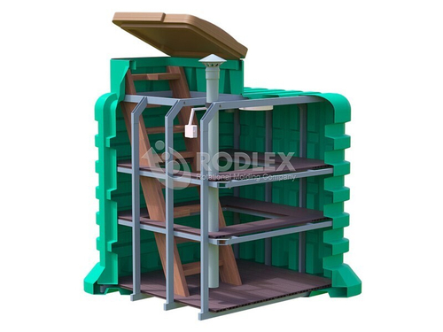 Пластиковый бесшовный погреб TORTILA 2.0 серия Modern Родлекс 7000 л.(1940x1940x2140см;550кг;) - арт.559857