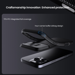 Чехол противоударный с сдвижной шторкой для камеры от Nillkin для iPhone 16 Pro, серия CamShield Pro Case