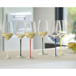 Fatto a Mano - Фужер Riesling/Zinfandel 395 мл хрустальное стекло с сиреневой ножкой (stemglass)