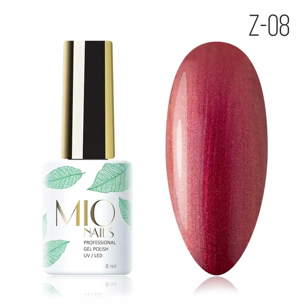 Гель-лак MIO NAILS Z-08. Клубничный ликер, 8мл