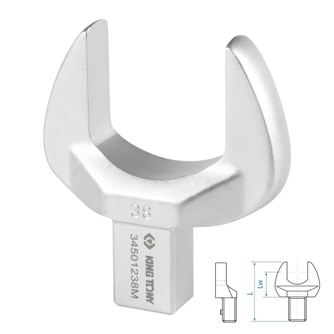 KING TONY (34501238M) Насадка рожковая серии "FIT", 38 мм, 14х18 мм