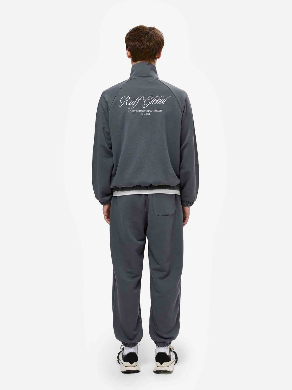 Купить Толстовка RUFF Global Full Zip темно-серая Толстовка RUFF Global Full Zip темно-серая