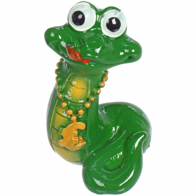 Фигурка новогодняя «Денежная змейка» 5*4*8 см, микс