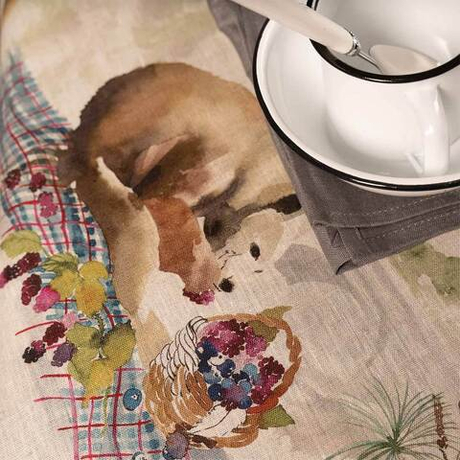 Скатерть 170x270 Tessitura Toscana Telerie Bambesta Naturale